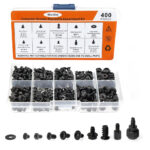 Nivithi Set of 400 PC Screws Set, PC Accessories, Computer Accessories, PC Screws, PC Components, PC Accessories, Laptop Screws, Standoffs, PC Repair Accessories for Motherboard, Fan, Hard Drives