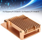 Risegun Raspberry Pi 3 Model 2B/3B Case Heat Dissipation Aluminum Alloy Case Computer Accessories (Gold) - Image 2