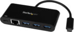 StarTech HB30C3AGEPD 3PORT USB C HUB W/GBE AND PD 2.0 - TYPE C TO 3X A - USB 3.0 - (Components  Add On Cards & Controllers) - Image 5