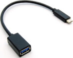 sb components USB Type C Adapter Cable Converts USB-C Female into USB-A with OTG Technology, Enables Connection of USB Type C For Laptop, Tablet, or Phone (Black)