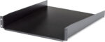 StarTech.com 2U Server Rack Shelf - Universal Rack Mount Cantilever Shelf for 19" Network Equipment Rack & Cabinet - Heavy Duty Steel – Weight Capacity 44lb/20kg - 16" Deep Tray, Black (CABSHELF) - Image 5