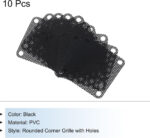 sourcing map 10PCS PC Dust Filter, 40mmx40mm PVC Computer Case Cooler Dustproof Mesh Cover Fan Grills for Computer Chassis Speaker, Black - Image 3