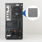 sourcing map 10PCS PC Dust Filter, 40mmx40mm PVC Computer Case Cooler Dustproof Mesh Cover Fan Grills for Computer Chassis Speaker, Black - Image 5