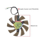 The Lord of the Tools 4 Pin Two Ball Bearing Video Card Cooling Fan 0.5AMP 12V Compatible with Zotac GTX 1060 3GB/1060 Mini Graphic Card Computer Components - Image 3
