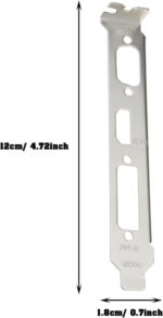 SG Store 2 Pieces Full Height Profile Brackets for HDMI DVI VGA Video Graphics Card Computer Case Replacement Components 12x1.8cm - Image 4