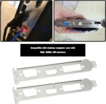 SG Store 2 Pieces Full Height Profile Brackets for HDMI DVI VGA Video Graphics Card Computer Case Replacement Components 12x1.8cm - Image 3