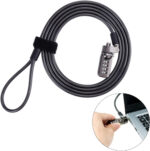 Zolunu Laptop Lock Security Cable with 4-Digit Combination Protections and Theft Deterrent for PC/Laptops, Mac Book, Tablets, iPad, or other Computer