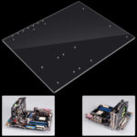 Acrylic Computer Overlock, PC Open Frame Testing Bench ATX Motherboard Transparent Acrylic Gaming Frame Longer Graphic Card Computer Case DIY Base Stand - Image 2
