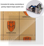 Acrylic Computer Overlock, PC Open Frame Testing Bench ATX Motherboard Transparent Acrylic Gaming Frame Longer Graphic Card Computer Case DIY Base Stand - Image 3