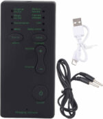 Gaming Voice Changer, Mini Device With 7 Voice Changes, Portable Sound Card Broadcast for Mobile Phone, Computer, Laptop