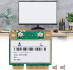 Yosoo Health Gear PCIE Wifi Card, Wifi Card, Wireless Card 2.4GHz 5GHz 6GHz Mini PCIE Interface High Efficiency Transmission Network Adapter Computer Accessories - Image 3