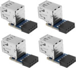 ECSiNG 4PCS 9Pin/10Pin Motherboard Female Header to Dual USB 2.0 Female Adapter Converter Computer Accessories 2PCS Type A & 2PCS Type B