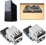 ECSiNG 4PCS 9Pin/10Pin Motherboard Female Header to Dual USB 2.0 Female Adapter Converter Computer Accessories 2PCS Type A & 2PCS Type B - Image 2