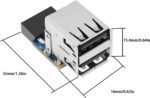 ECSiNG 4PCS 9Pin/10Pin Motherboard Female Header to Dual USB 2.0 Female Adapter Converter Computer Accessories 2PCS Type A & 2PCS Type B - Image 4