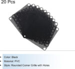 sourcing map 20PCS PC Dust Filter, 70mmx70mm PVC Computer Case Cooler Dustproof Mesh Cover Fan Grills for Computer Chassis Speaker, Black - Image 3