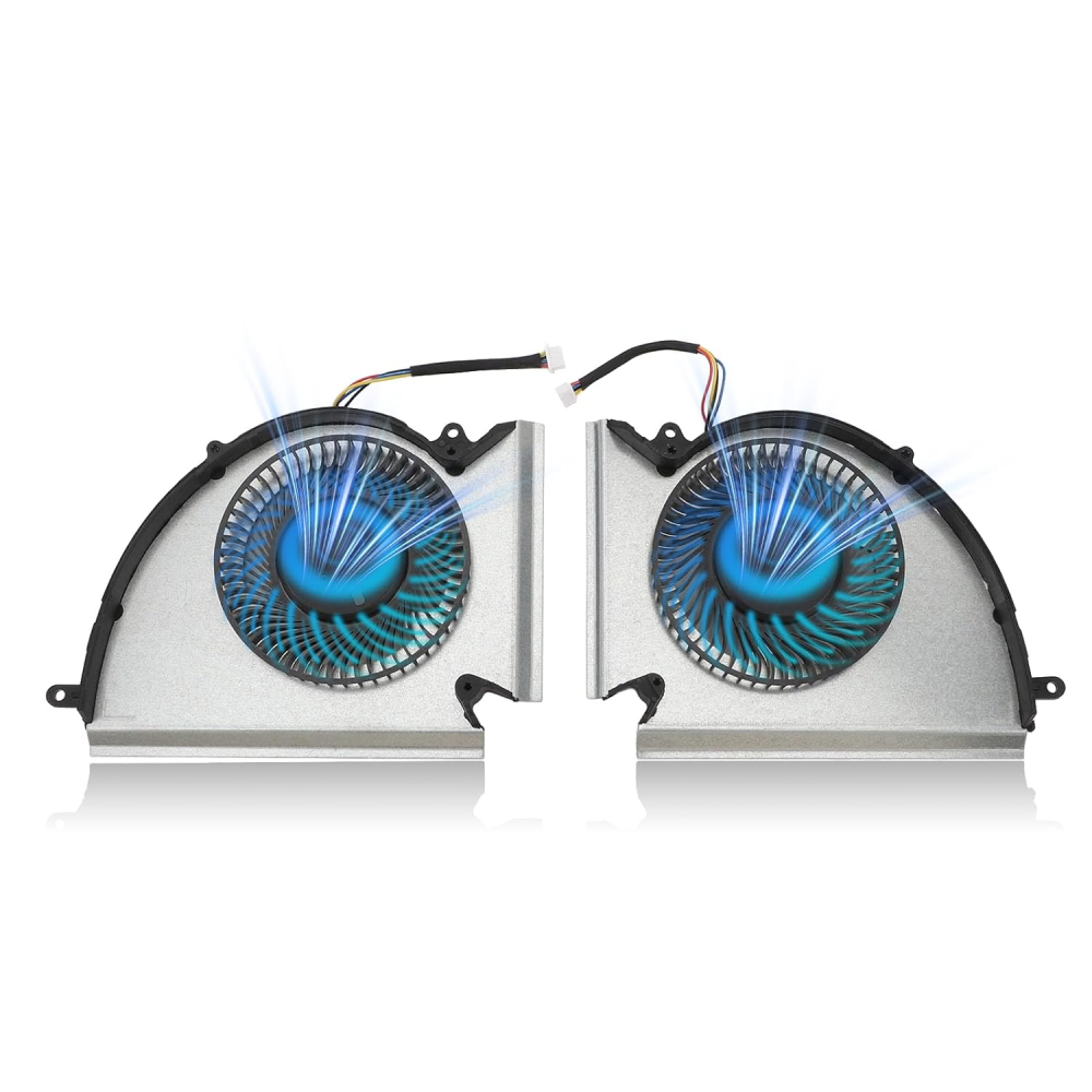 Laptop CPU GPU Cooling Fan, for MSI GP76 GE76 WE76 MS 17K2 MS 17K3 CPU GPU Cooler, 4 Pin Notebook Cooling Fan, Perfect Replacement Laptop Accessories (CPU GPU Cooling Fan)