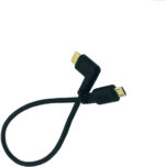 LARRITS 25cm USB Type C To Micro USB OTG Cable 90 Degree Right Angled, Connect computer (macbook, chromebook etc) with USB C port to a Micro USB 2.0 device (Smartphone, E-book reader, Camera, GPS etc) - Image 2