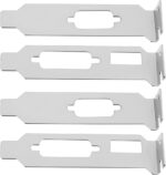 Be In Your Mind 2 Pairs Computer Case Mini Half Height Bracket VGA HDMI + DVI DP for Ultra-thin Tower Case 8cm