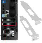 Be In Your Mind 2 Pairs Computer Case Mini Half Height Bracket VGA HDMI + DVI DP for Ultra-thin Tower Case 8cm - Image 2