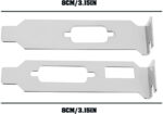 Be In Your Mind 2 Pairs Computer Case Mini Half Height Bracket VGA HDMI + DVI DP for Ultra-thin Tower Case 8cm - Image 4