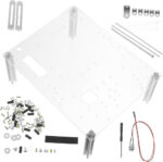 Happyyami Transparent Open Air Computer Case Frame Bracket for Motherboard Testing Compatible with Itx Uatx Diy Compact Chassis Easy to Install and Durable