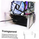 Happyyami Transparent Open Air Computer Case Frame Bracket for Motherboard Testing Compatible with Itx Uatx Diy Compact Chassis Easy to Install and Durable - Image 4