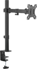 RICOO Single Monitor Stand Tilt Swivel 13-32 Inch TS2611 Universal VESA 75x75 100x100 Mount also Curved Screens Computer Monitor Bracket