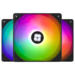 Thermalright TL-9015B CPU Computer Case Fan Quiet 4-Pin PWM PC Fan, 15 mm Slimline Cooling Fan, 2700 RPM Speed, 90 mm CPU Fan (Black)
