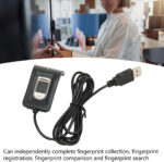 banapoy Mini USB Fingerprint Reader, Portable Security Biometric Fingerprint Scanner, 360° Auto Recognition 10 Fingerprints Reader for PC Laptop for - Image 3