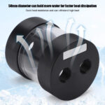 Cylindrical Water Cooling Tank,50mm Transparent Fast Cooling Water Tank,POM Material,Heat Exchanger Water Cooling Reservoir Radiator for PC Computer Water Cooling Radiator - Image 2