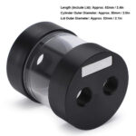 Cylindrical Water Cooling Tank,50mm Transparent Fast Cooling Water Tank,POM Material,Heat Exchanger Water Cooling Reservoir Radiator for PC Computer Water Cooling Radiator - Image 4