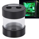 Cylindrical Water Cooling Tank,50mm Transparent Fast Cooling Water Tank,POM Material,Heat Exchanger Water Cooling Reservoir Radiator for PC Computer Water Cooling Radiator - Image 5