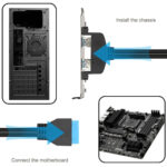 Xiatiaosann Dual USB 3.0 Female Back Panel to MB 20 Pin Header, USB3.0 Type A to USB 20 Pin with 2 Port PCI Bracket for Motherboard USB 3.0 Port Extends to Back of Computer Case - Image 3