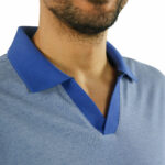 Jachs Mens Lightweight Knit Oxford Polo Shirt in Red - Image 18