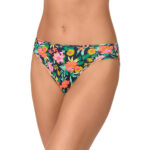 Room Service Ladies Printed Brief 5 Pack in Black Floral - Image 6