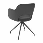AKANTE Chicago Charcoal Swivel Dining Chair, 2 Pack - Image 4