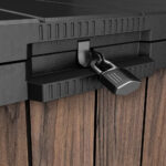 Keter Rosewood 4ft 7" x 2ft 8" (1.4 x 0.82m) 1,150 Litre Horizontal Storage Shed - Image 4