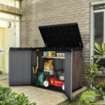 Keter Rosewood 4ft 7" x 2ft 8" (1.4 x 0.82m) 1,150 Litre Horizontal Storage Shed - Image 5