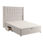 Silentnight Ottoman Divan Base with Bloomsbury Headboard in Slate Grey in 3 Sizes - Image 35