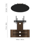 AVF Buckingham 1000 TV Stand for TVs up to 65", Oak - Image 17