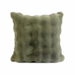 House & Home Faux Fur Bubble Cushion in White, 50 x 50 cm - Image 8