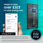 Samsung Series 6, SpaceMax RS70F65QEFEU Side by Side Fridge Freezer, E Rated in Black - Image 3
