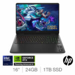 HP OMEN, Intel Core Ultra 7, 24GB, 1TB SSD, NVIDIA GeForce RTX 5070, 16 Inch Gaming Laptop, 16-am0011na