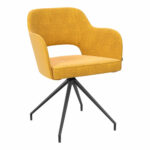 AKANTE Chicago Yellow Swivel Dining Chair, 2 Pack - Image 3