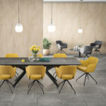AKANTE Chicago Yellow Swivel Dining Chair, 2 Pack - Image 4