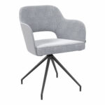 AKANTE Chicago Grey Swivel Dining Chair, 2 Pack - Image 3