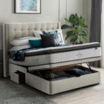 Silentnight Ottoman Divan Base with Bloomsbury Headboard in Slate Grey in 3 Sizes - Image 37