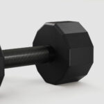 Centr 108kg Rubber Dumbbell Set with Rack - Image 7
