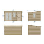 Shire Rydal 44mm Log Cabin 14 x 10ft (4.2 x 3m) - Image 8