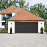 Cardale Rib Woodgrain Sectional ISO45 Door with Installation up to 5 metres width in 3 Colours